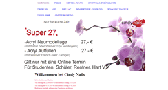 Desktop Screenshot of cindynails-koeln.de
